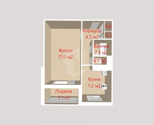 Купить 1-комнатную квартиру в г. Минске Мирошниченко ул. 51, фото 20