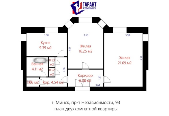 Купить 2-комнатную квартиру в г. Минске Независимости пр-т 93, фото 19