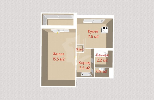 Купить 1-комнатную квартиру в г. Минске Казинца ул. 37, фото 16