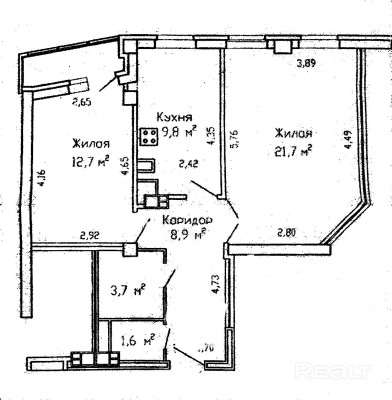 Купить 2-комнатную квартиру в г. Минске Каховская ул. 26, фото 19