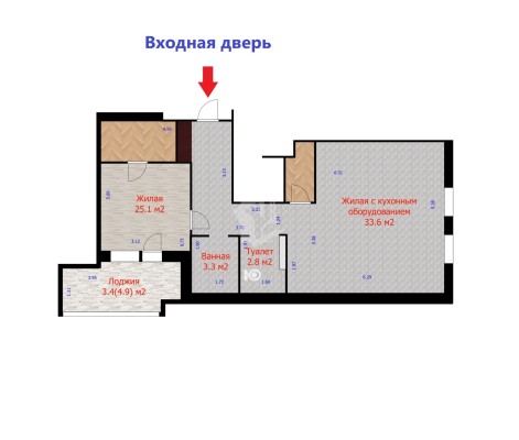 Купить 2-комнатную квартиру в г. Минске Победителей пр-т 133, фото 21