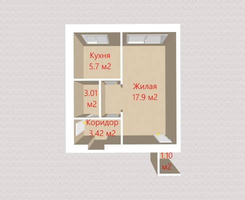 Купить 1-комнатную квартиру в г. Минске Мясникова ул. 17, фото 8