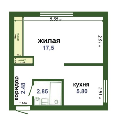 Купить 1-комнатную квартиру в г. Минске Короля ул. 11, фото 32