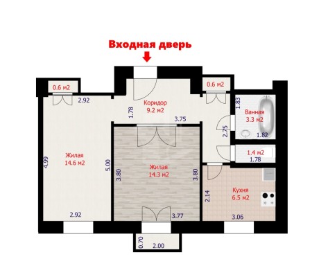 Купить 2-комнатную квартиру в г. Минске Берестянская ул. 6, фото 3