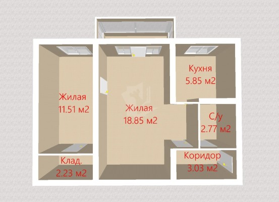 Купить 2-комнатную квартиру в г. Минске Орловская ул. 9, фото 3