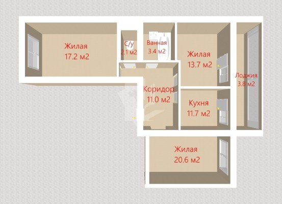 Купить 3-комнатную квартиру в г. Минске Короткевича ул. 8А, фото 20