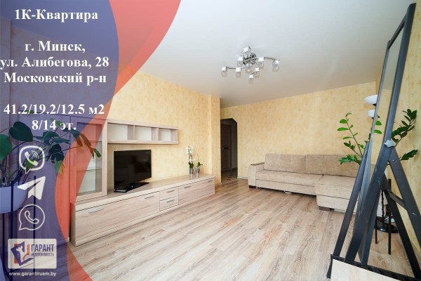 Купить 1-комнатную квартиру в г. Минске Алибегова ул. 28, фото 1