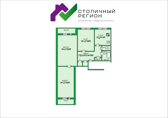 Купить 3-комнатную квартиру в г. Борисове Серебренникова ул. 38, фото 15