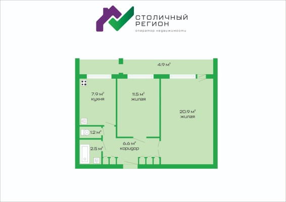 Купить 2-комнатную квартиру в г. Логойске Советская ул. 29, фото 12