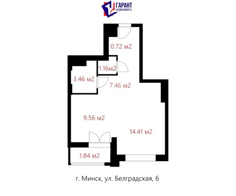 Купить 1-комнатную квартиру в г. Минске Белградская ул. 6, фото 20