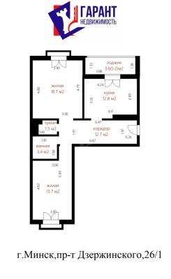 Купить 2-комнатную квартиру в г. Минске Дзержинского пр-т 26, фото 19