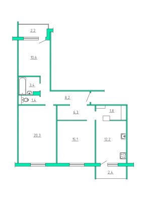 Купить 3-комнатную квартиру в г. Солигорске Константина Заслонова ул. 52Б, фото 16