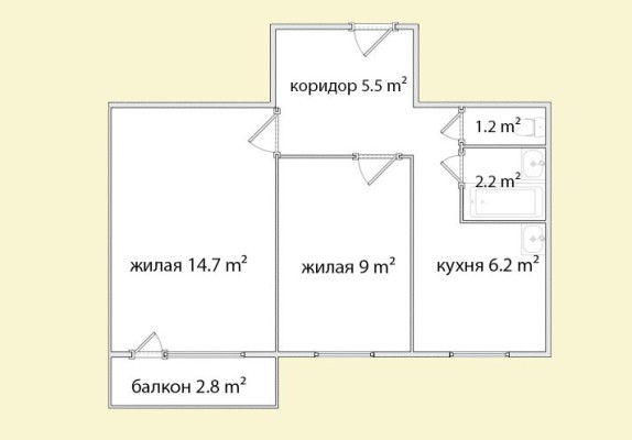 Купить 2-комнатную квартиру в г. Минске Ландера ул. 70, фото 13