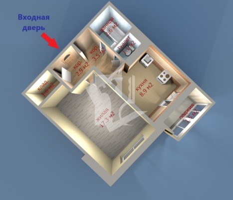 Купить 1-комнатную квартиру в г. Минске Никифорова ул. 31, фото 17