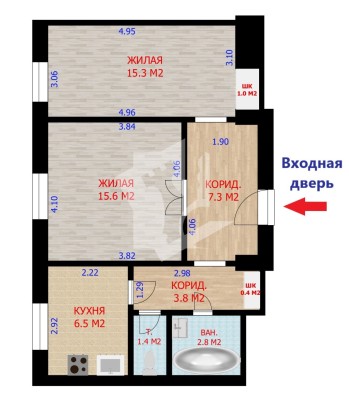 Купить 2-комнатную квартиру в г. Минске Независимости пр-т 44, фото 17