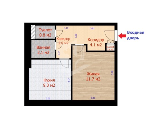 Купить 1-комнатную квартиру в г. Фаниполе Якуба Коласа ул. 5, фото 21