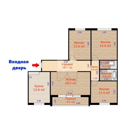 Купить 4-комнатную квартиру в г. Боровлянах Первомайская ул.  48/1, фото 23