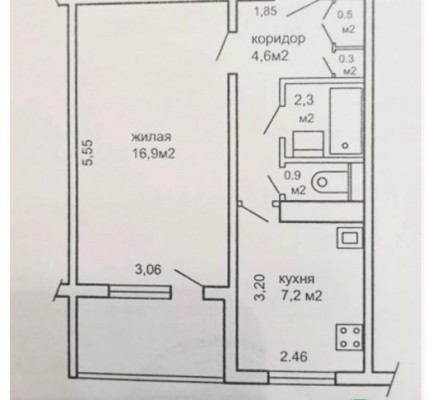 Купить 1-комнатную квартиру в г. Минске Карбышева ул. 7, фото 14