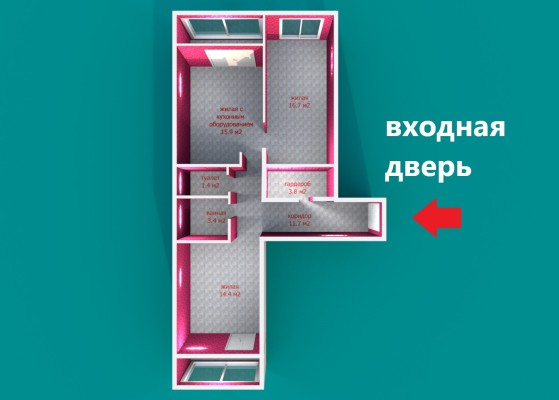 Купить 3-комнатную квартиру в г. Минске Белградская ул. 1, фото 20