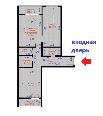 Купить 3-комнатную квартиру в г. Минске Белградская ул. 1, фото 19