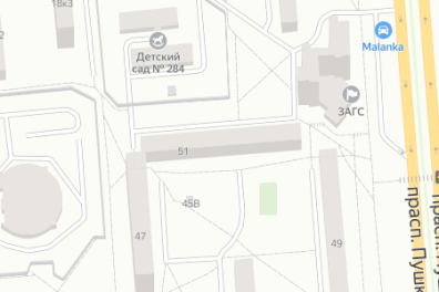 1-комнатная квартира, Минск, Пушкина пр-т 51