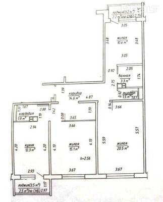 Аренда 3-комнатной квартиры в г. Минске Академика Карского ул. 21, фото 20